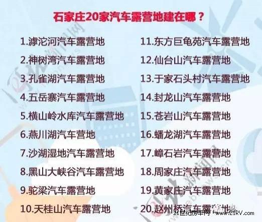 2018年河北省將建成40家房車營地 主要分布在這里